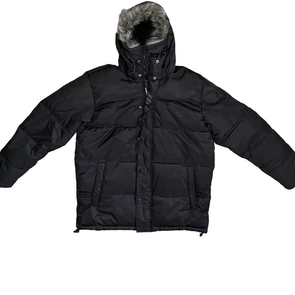 Members Only Women’s Heavy Snorkel Oversized Jacket Black Size Large MM070411 - Picture 5 of 13